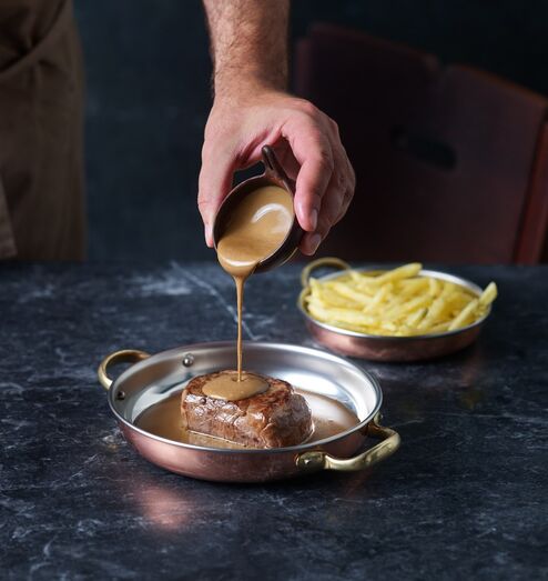 Cervejaria Trindade, molho, bife do lombo