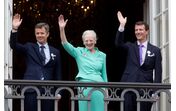príncipe Frederik, rainha margarida,  príncipe Joachim,  Dinamarca