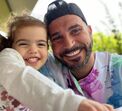 Bruno Savate com a filha