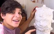 Veja como o jovem venezuelano criou o busto de Cristiano Ronaldo