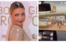 "A que propósito?": Luciana Abreu com batedores da PSP a caminho dos Globos e a polémica já se faz ouvir
