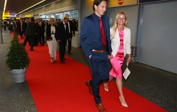 Roger Schmidt com a mulher, Heike