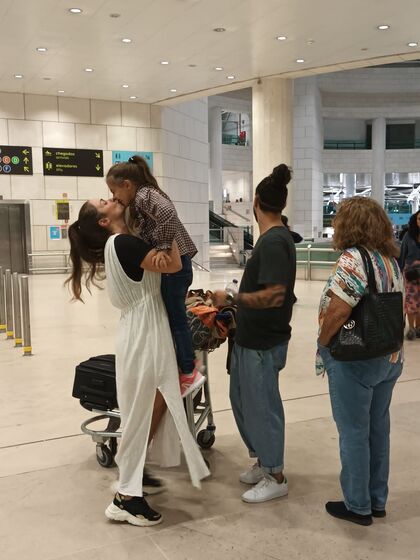 Laura Galvão e a filha