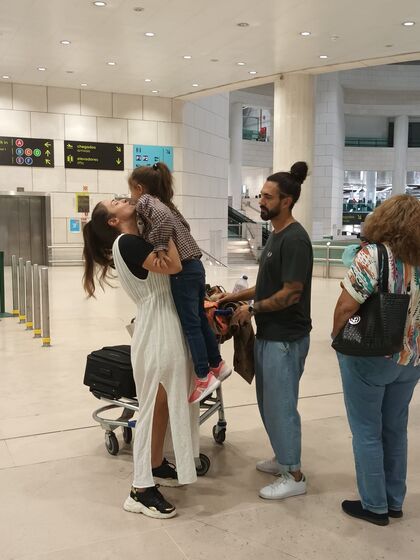 Laura Galvão e a filha