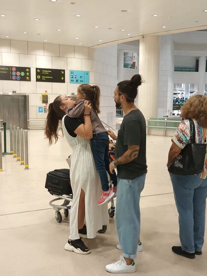 Laura Galvão e a filha