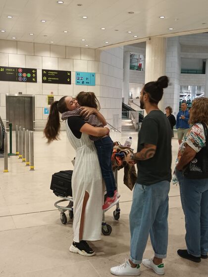 Laura Galvão e a filha