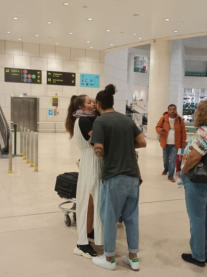 Laura Galvão e a filha