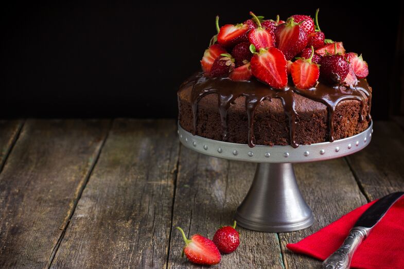 bolo de chocolate
