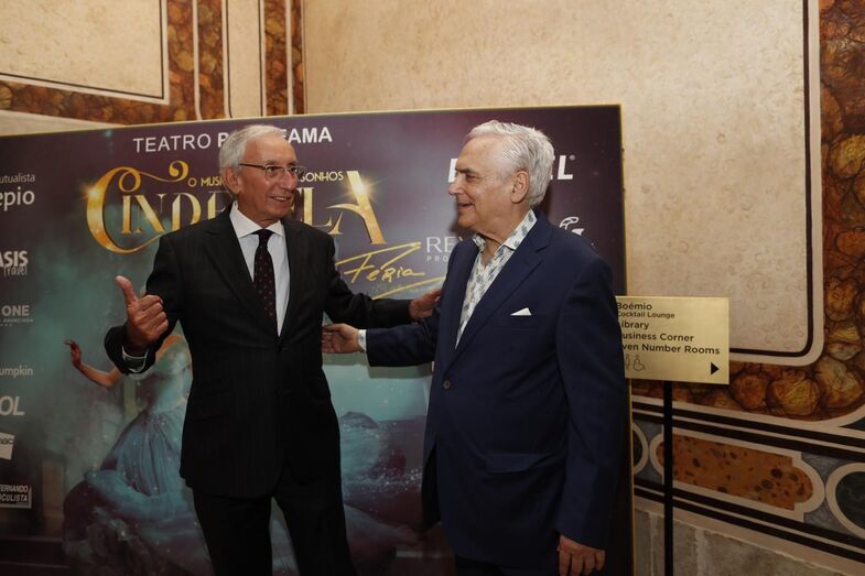 Estreia do musical Cinderela, Júlio Isidro e Filipe La Féria
