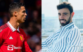 Cumprimento entre Cristiano Ronaldo e Bruno Fernandes originou suspeitas de má relação entre os dois jogadores após entrevista polémica