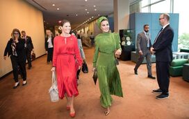 Toda gente está de olho no guarda-roupa de luxo da sheikha Moza, do Qatar