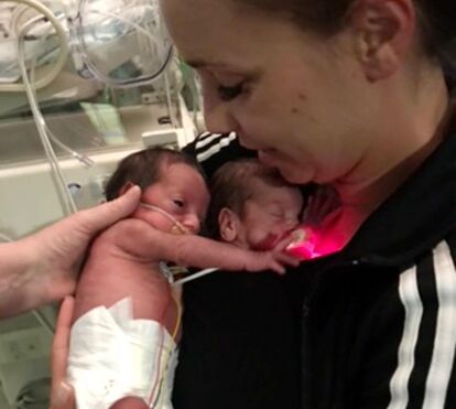 Luciana Abreu partilha imagens impressionantes das suas filha prematuras nos primeiros dias de vida
