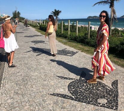 Na 'Cidade Maravilhosa', Maria Cerqueira Gomes arrasa no calor do Brasil