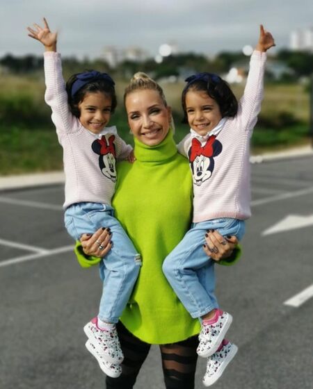 Luciana Abreu e as filhas 