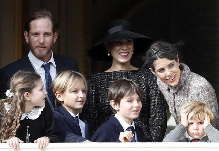 A família Grimaldi no Dia Nacional do Mónaco