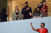Georgina Rodríguez a ver a seleção no Qatar