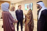 Sheikha Moza bint Nasser Al-Missned, Brigitte e Emmanuel Macron