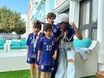 Antonela Roccuzzo, Lionel Messi, família, Mundial