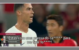 Imagens da polémica com Cristiano Ronaldo: "Estás com uma pressa do c... para me tirar, f..."