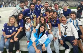 Antonela Roccuzzo revela novas imagens dos festejos do Mundial com Leo Messi e filhos