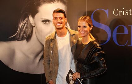 Cristina Ferreira e Ruben Rua no lançamento do livro da apresentadora
