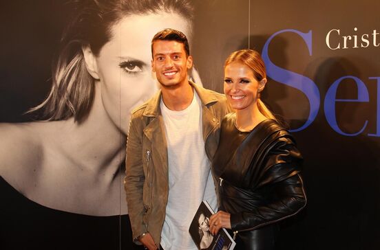 Cristina Ferreira e Ruben Rua no lançamento do livro da apresentadora