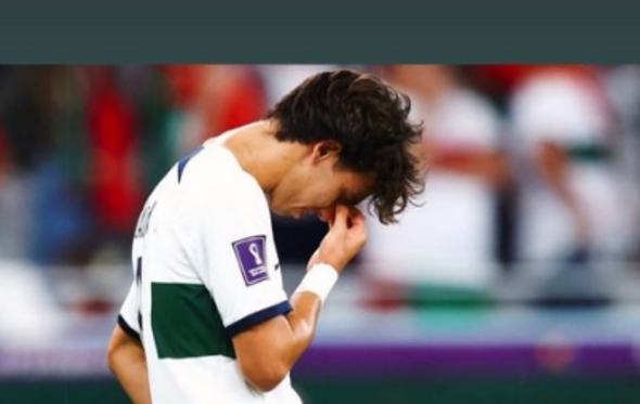 Margarida Corceiro consola João Félix