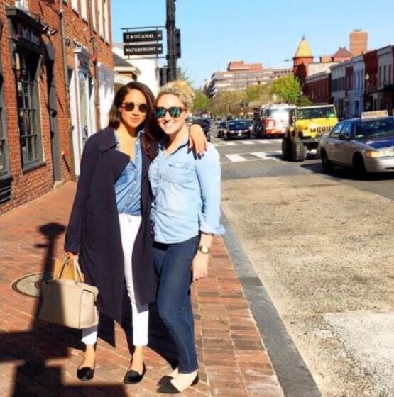 Meghan Markle com a sobrinha, Ashleigh Hale