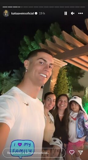 Cristiano Ronaldo, Georgina Rodríguez, Katia Aveiro