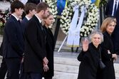 Juan Carlos ao lado dos filhos e de Sofia