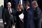 Juan Carlos ao lado dos filhos e de Sofia