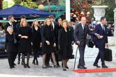 Juan Carlos ao lado dos filhos, de Sofia e dos netos