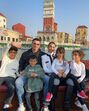 Cristiano Ronaldo, Georgina Rodríguez, Cristianinho, Eva, Mateo, Alana Martina, Riade, parque de diversões