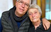 Mário Augusto com a mãe