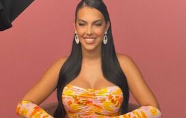 Georgina Rodrigues deslumbra em Ryad com vestido com véu