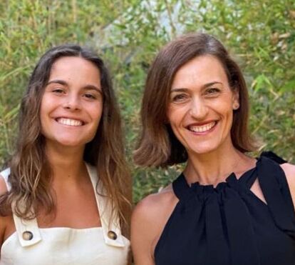 Fátima Lopes com a filha mais velha, Beatriz