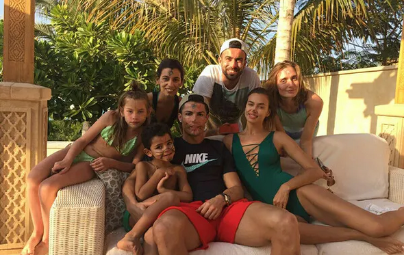 Ronaldo com Irina Shayk e Regufe com a namorada da altura