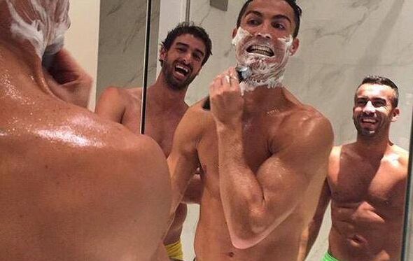 Miguel Paixão, Cristiano Ronaldo e Ricardo Regufe 