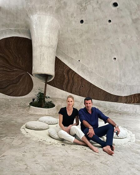 Luís Figo e Helene Svedin