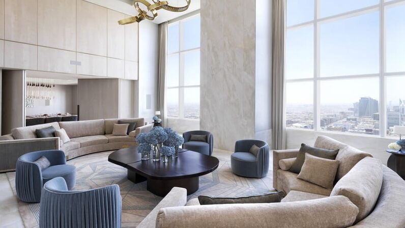 Salão do hotel Four Seasons em Riade