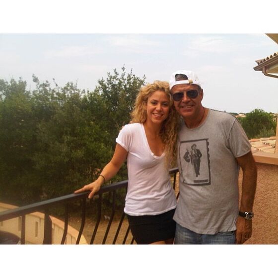 Shakira com o sogro, Joan Piqué