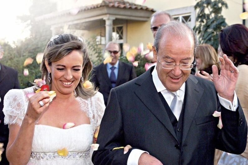Pinto da Costa com a mãe da filha, Filomena Morais