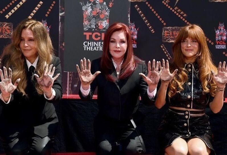Riley Keough, Lisa Marie Presley e Priscilla Presley
