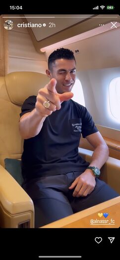 Ronaldo chega a Riad
