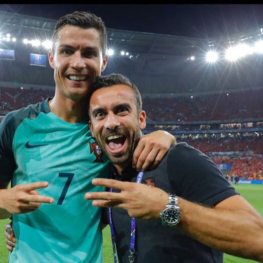 Ricardo Regufe e Cristiano Ronaldo