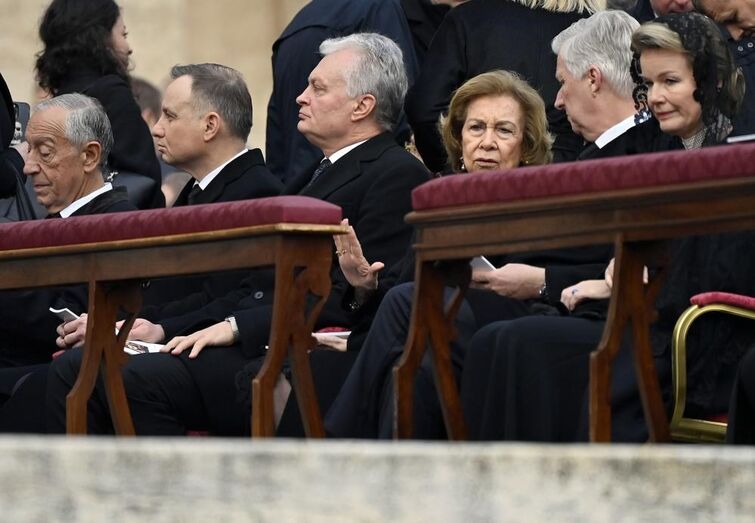 Funeral do papa Bento XVI, Marcelo Rebelo de Sousa, Andrzej Duda, Gitanas Nauseda, rainha emérita Sofia de Espanha, rei Philippe da Bélgica, rainha Mathilde da Bélgica