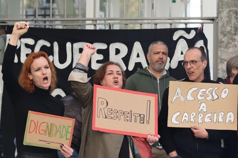 Protestos dos professores