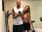 Luisão e Brenda Mattar