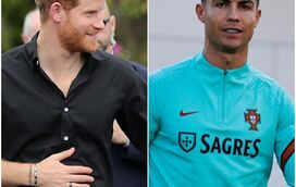Revelada ligação secreta de Cristiano Ronaldo e do príncipe Harry