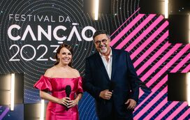Toda a festa no palco da primeira semifinal 